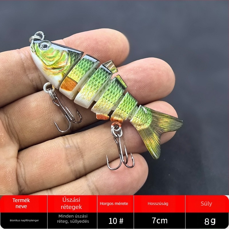 Legend of Fish Hunting csalétek | ABS anyag • három kampós horog • Dyneema csatlakozás • Kínai származás
