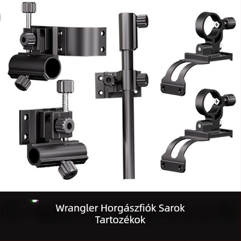 Wrangler sarkos készlet horgász doboz kiegészítőkhöz, három darab, alumínium-magnézium ötvözet
