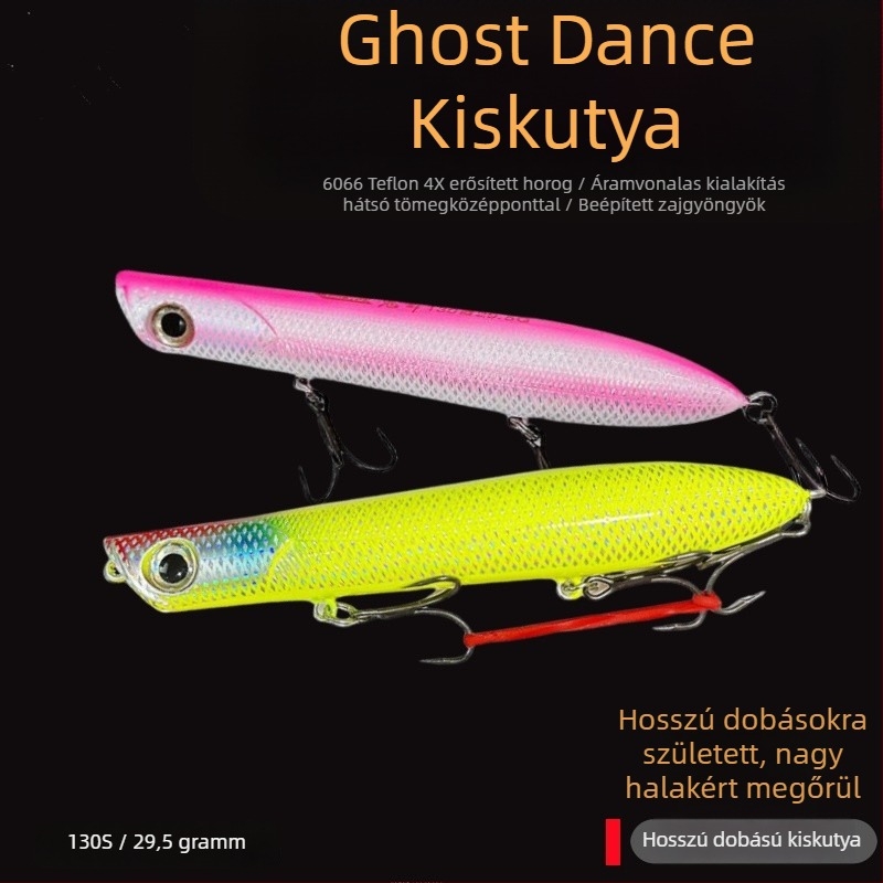 Pure Speed felszíni úszó csalival hosszú távú dobásokhoz — műcsali Topmouth Culter és Sea Bass