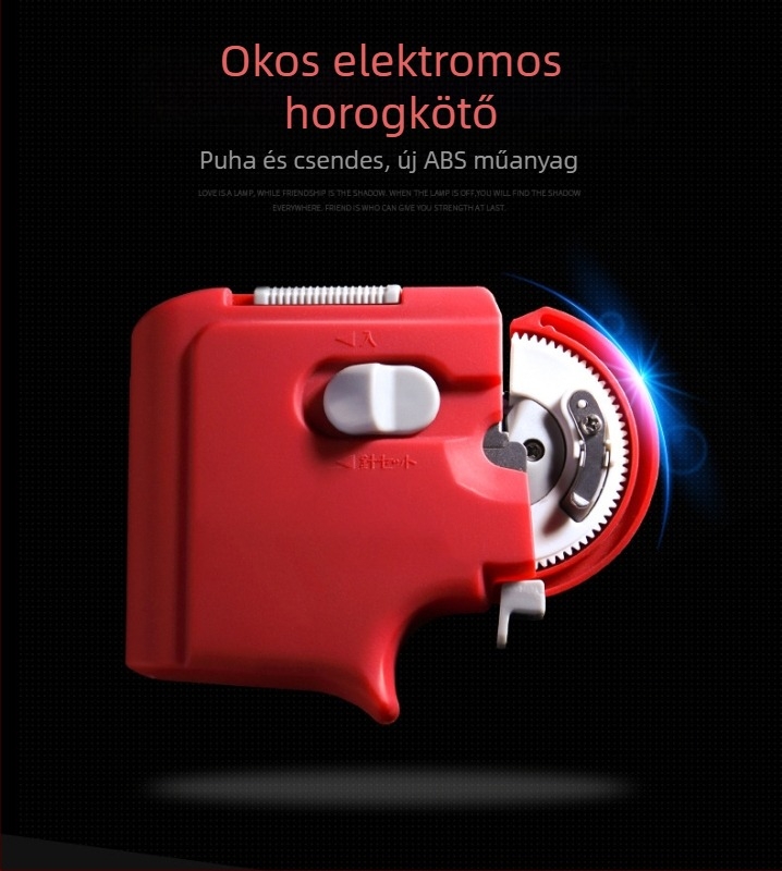 Elektromos horgász zsinór-kötő dupla horoggal – automatikus belső zsinórvezetés, újratölthető