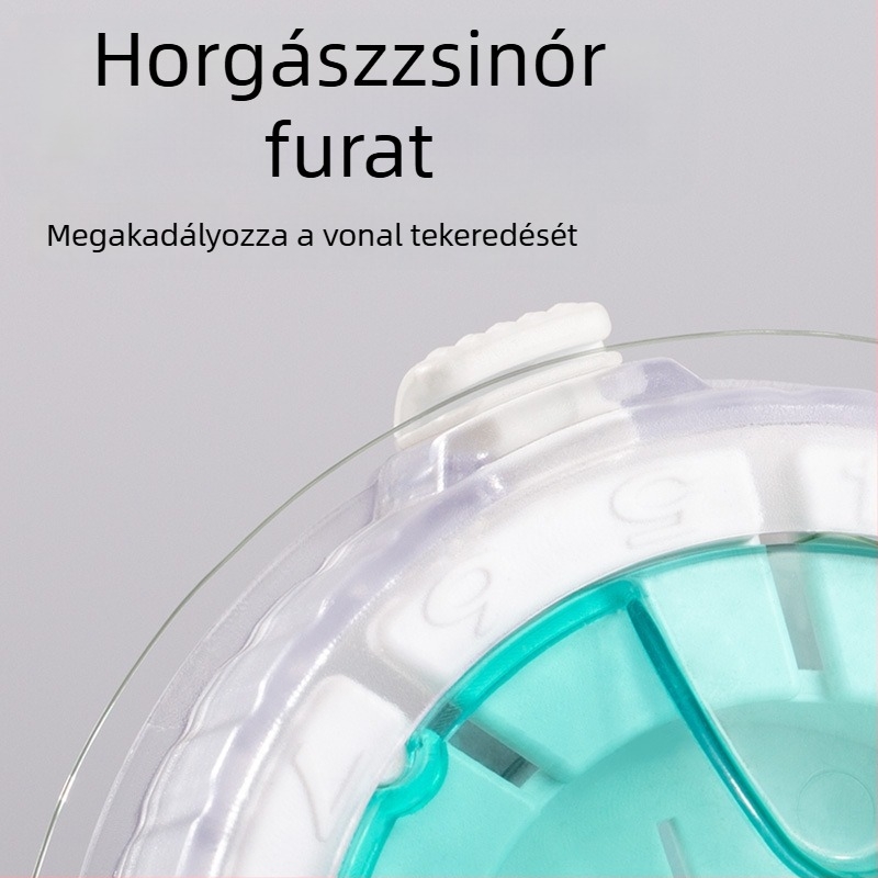Lingte ABS Horgászati vonal tároló doboz gyors vágás funkcióval és anti-reverse funkcióval, többfunkciós vonal doboz