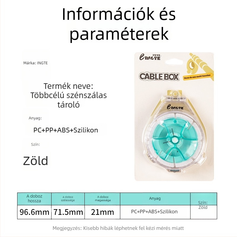 Lingte ABS Horgászati vonal tároló doboz gyors vágás funkcióval és anti-reverse funkcióval, többfunkciós vonal doboz