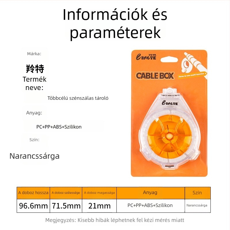 Lingte ABS Horgászati vonal tároló doboz gyors vágás funkcióval és anti-reverse funkcióval, többfunkciós vonal doboz