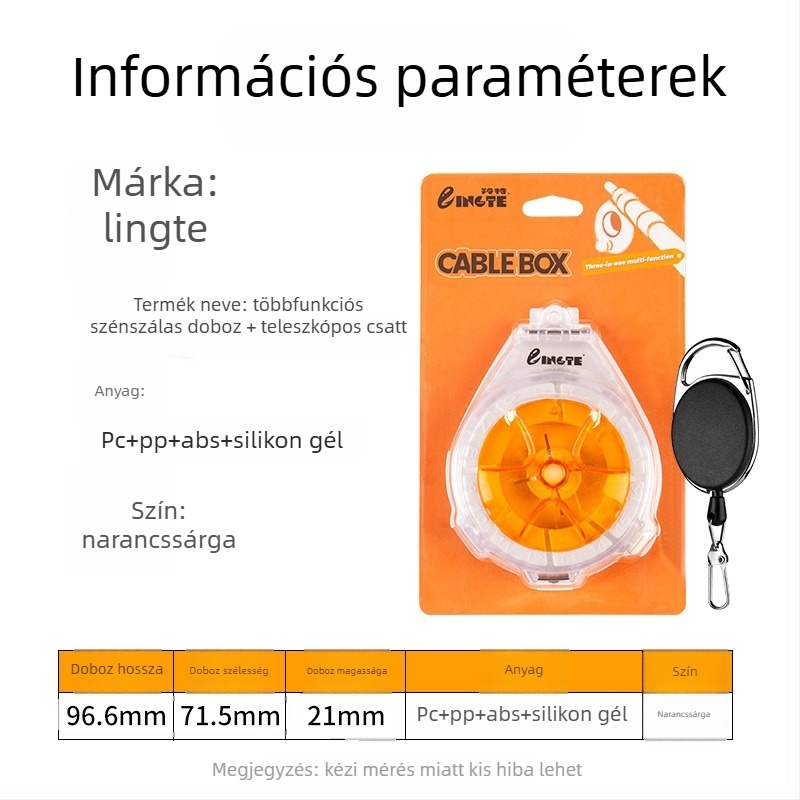 Lingte ABS Horgászati vonal tároló doboz gyors vágás funkcióval és anti-reverse funkcióval, többfunkciós vonal doboz