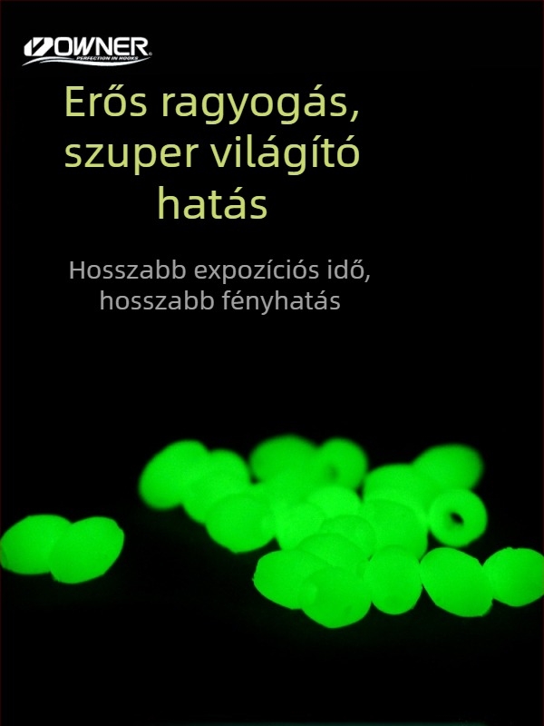 OWNER foszforeszkáló blokkoló gyöngyök 81096 — mini gumis csali