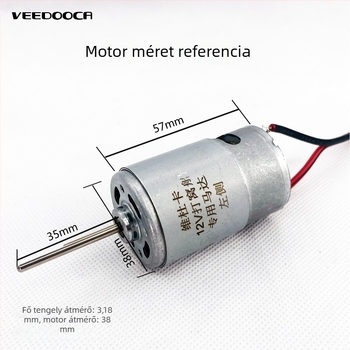 Csónakhoz szóló DC motor - Magas teljesítmény, Nagy sebesség, Vízálló tömítés (12-24V; anyaga: fém tiszta réz mozgó alkatrészekkel; licencelt magáncímke: Igen)