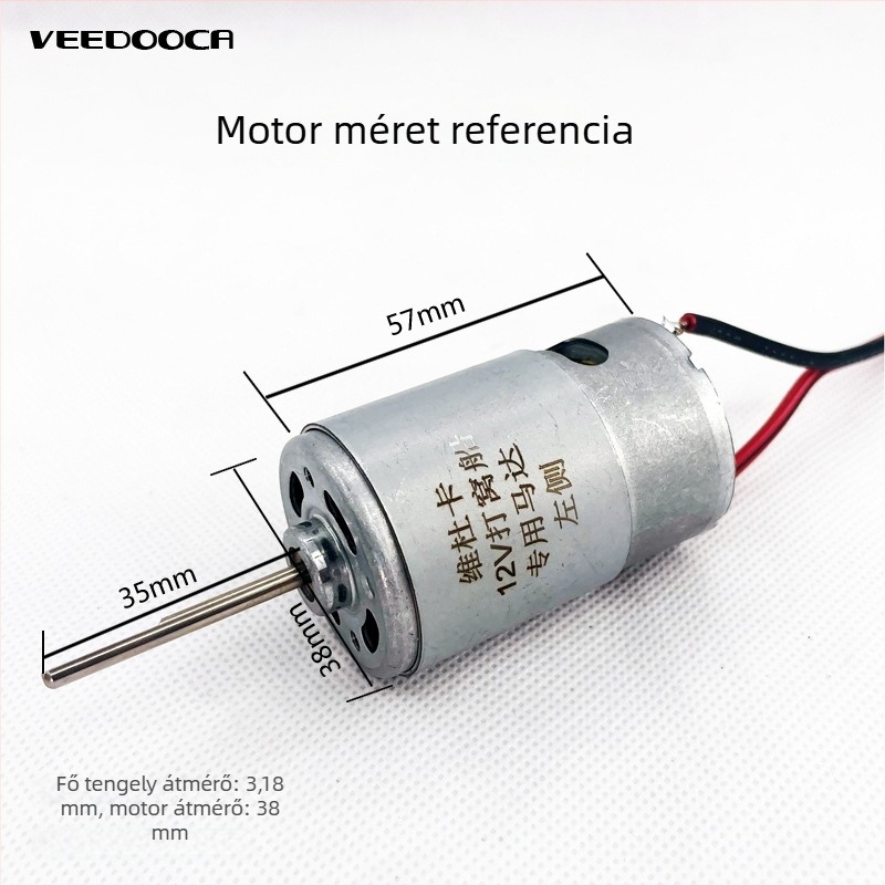 Csónakhoz szóló DC motor - Magas teljesítmény, Nagy sebesség, Vízálló tömítés (12-24V; anyaga: fém tiszta réz mozgó alkatrészekkel; licencelt magáncímke: Igen)
