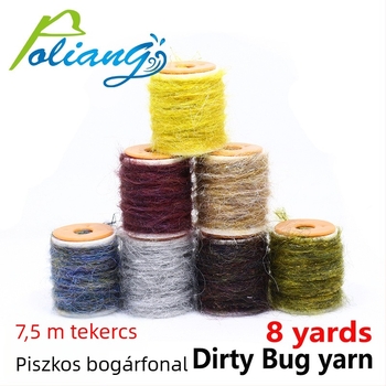 Legyek kötéséhez való anyag – Dirty Bug Yarn, Nylon, 8 m, Royal Sissi