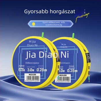 Nylon horgász damil – fővonal készlet gyors alvonal klipekkel