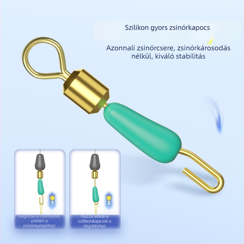 Nylon horgász damil – fővonal készlet gyors alvonal klipekkel