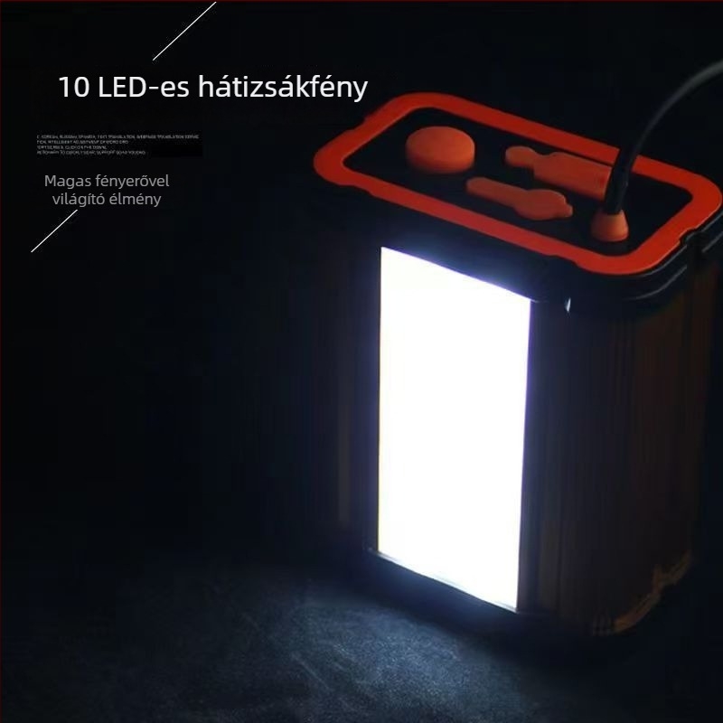 Fejlámpa éjszakai horgászathoz, újratölthető LED P90, 12V egyenáram, 50W, 1200mAh, hatótáv >500 m, vízálló
