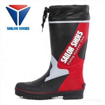 Kültéri vízálló gumicsizma, magas szárú, légáteresztő, meleg bélés, csúszásmentes talp