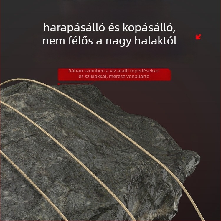 Welcome földszínű PE szövött horgászzsinór, 45 lb, láthatatlan a víz alatt, fő zsinór és előke