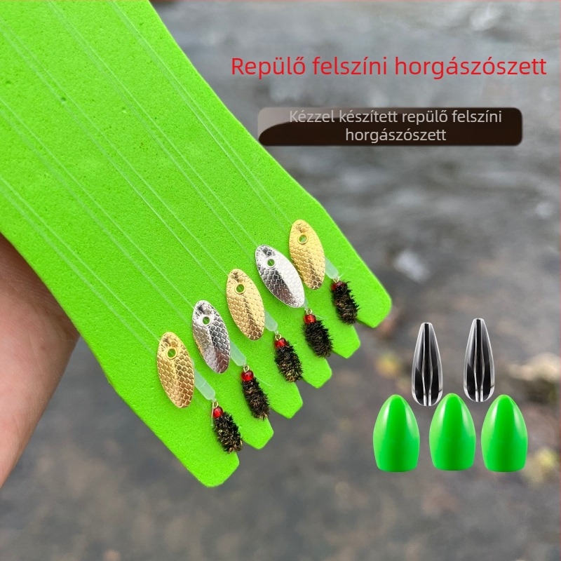 5 darabos horgászcsali készlet, modell Melon Seed Bright Flake