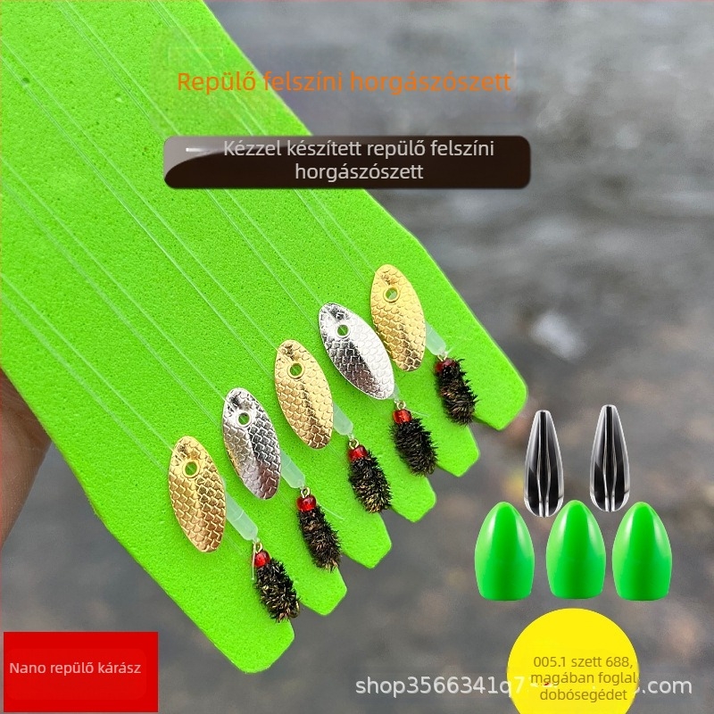 5 darabos horgászcsali készlet, modell Melon Seed Bright Flake