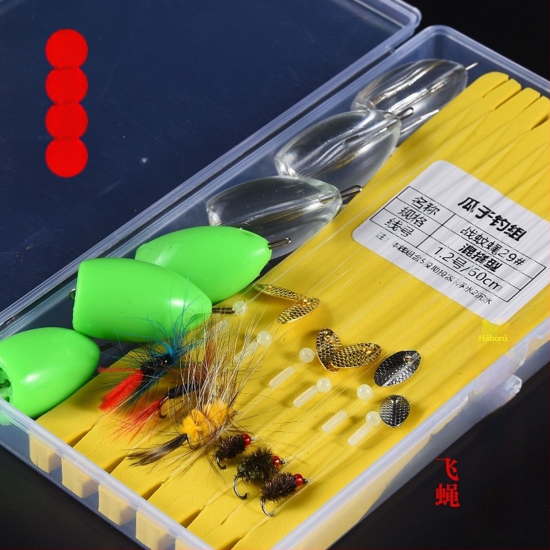 5 darabos horgászcsali készlet, modell Melon Seed Bright Flake