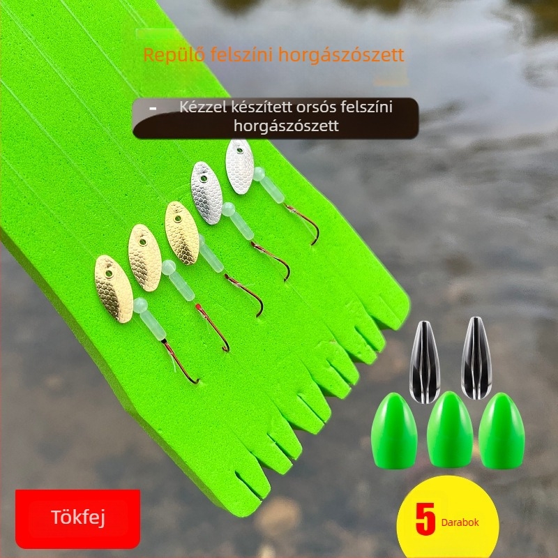 5 darabos horgászcsali készlet, modell Melon Seed Bright Flake
