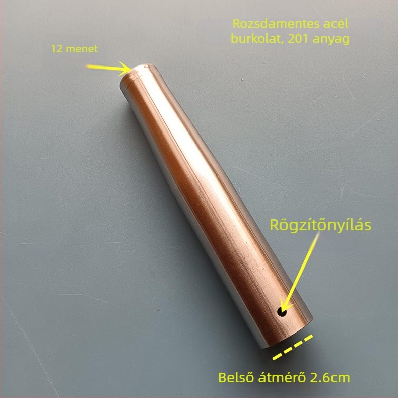 Csavaros fém hüvelycsatlakozó fa markolathoz – átalakító ízület olyan eszközökhöz, mint halászati villa, kasza és háló