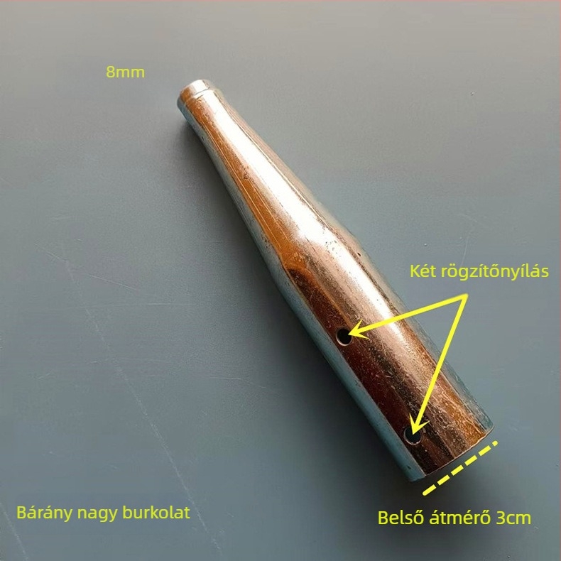 Csavaros fém hüvelycsatlakozó fa markolathoz – átalakító ízület olyan eszközökhöz, mint halászati villa, kasza és háló