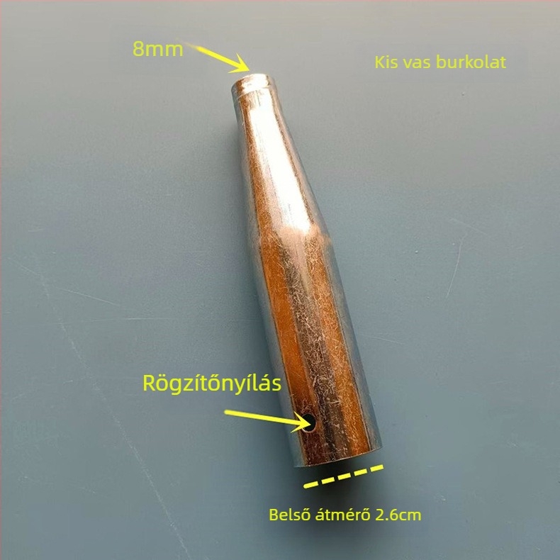 Csavaros fém hüvelycsatlakozó fa markolathoz – átalakító ízület olyan eszközökhöz, mint halászati villa, kasza és háló