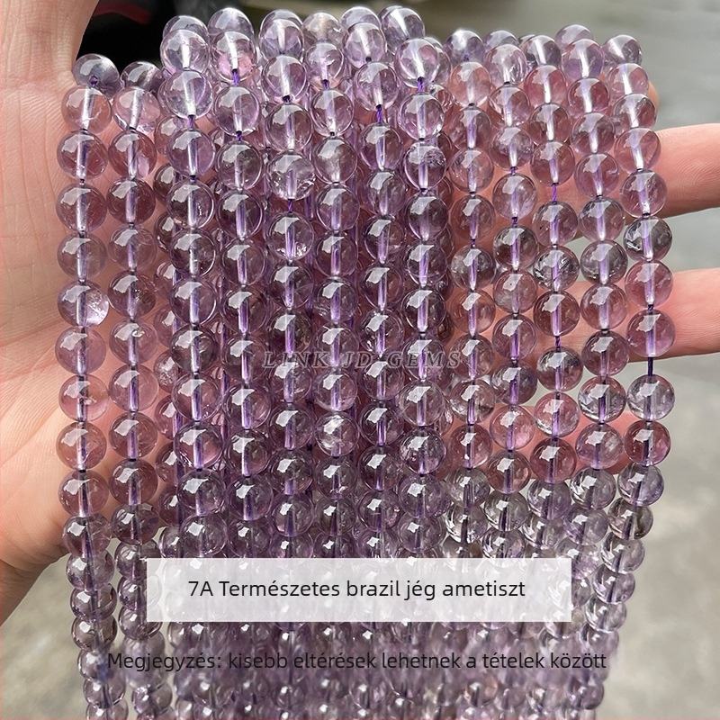 Jingde Jewelry ametiszt kristály gömb gyöngyök – DIY ékszerekhez, karkötő alkatrészek, nagy tételben