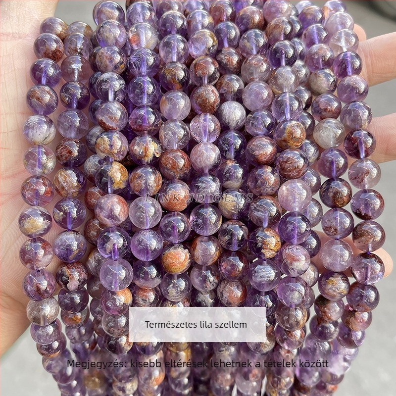 Jingde Jewelry ametiszt kristály gömb gyöngyök – DIY ékszerekhez, karkötő alkatrészek, nagy tételben