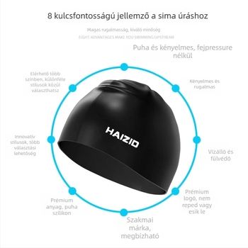 HAIZID gyerekeknek szánt szilikon úszósapka, úszáshoz és sekély vízben való használatra