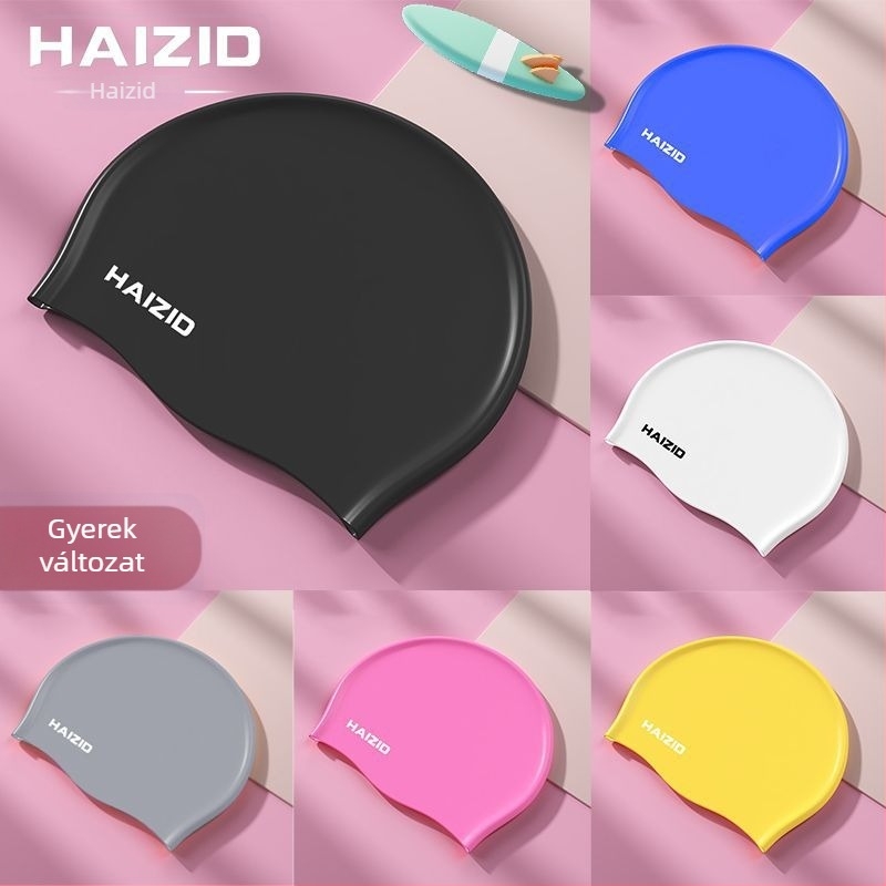 HAIZID gyerekeknek szánt szilikon úszósapka, úszáshoz és sekély vízben való használatra