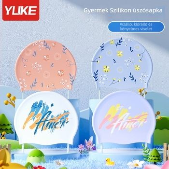 Felnőtt szilikon úszó sapka, uniszex, vízálló, napvédő, nem szorít