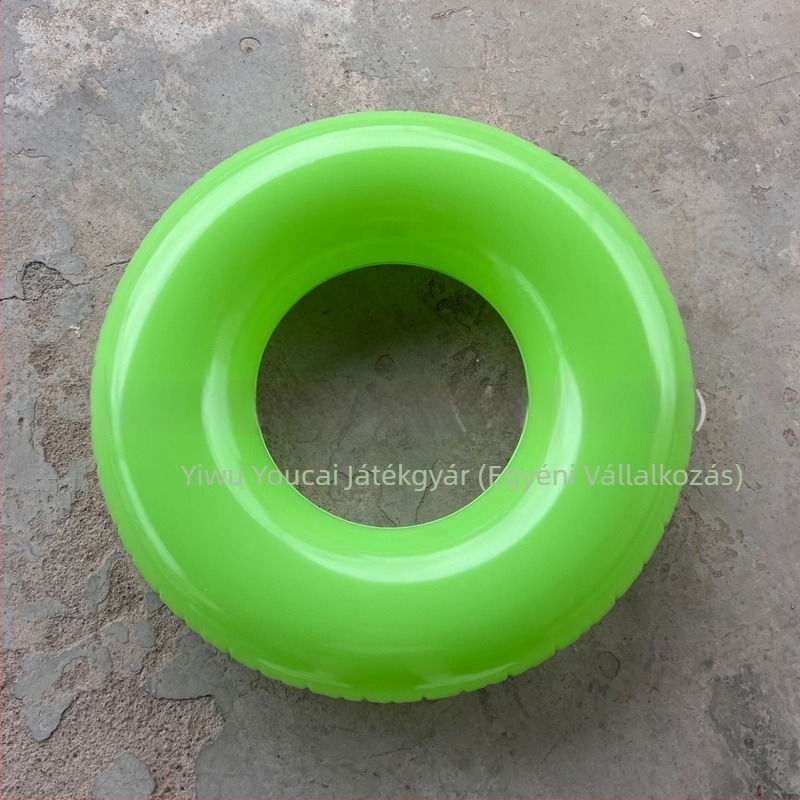 Felfújható úszó gyűrű - környezetbarát PVC; 0,18 mm vastagság; egyszínű mintázat; alkalmas úszásra és járás a vízben