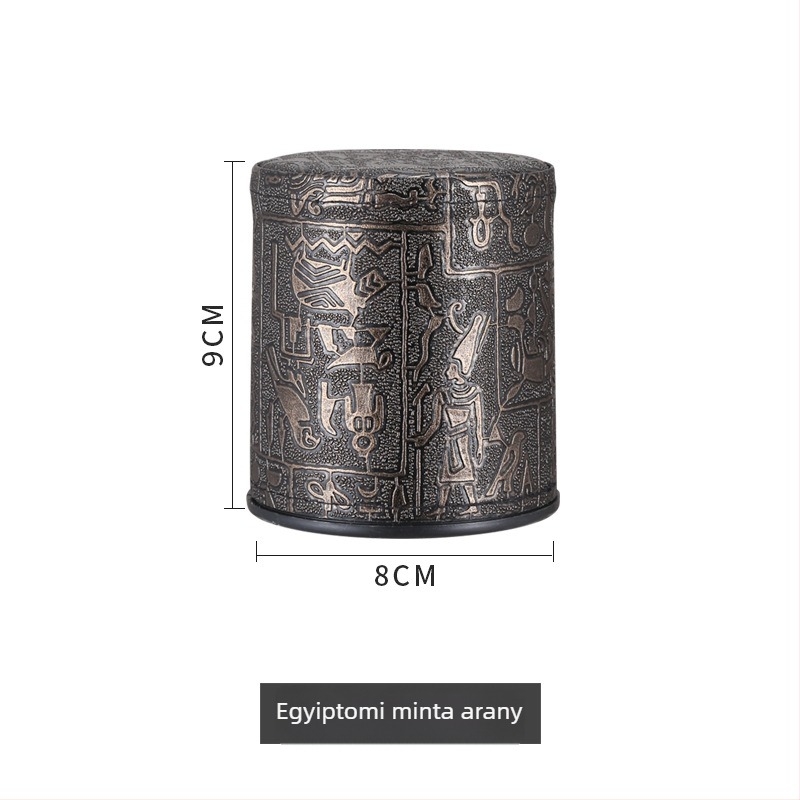 Bőr és PP műanyagból készült kockadobó pohár – testreszabható logó, kerek sarkú kivitel, 100 darabos doboz, kockajátékokhoz és kártyajátékokhoz