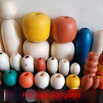 PVC habos úszólabda kikötők és vízi utak számára, figyelmeztetés halászhálókhoz, 10 cm, nagy úszóerő