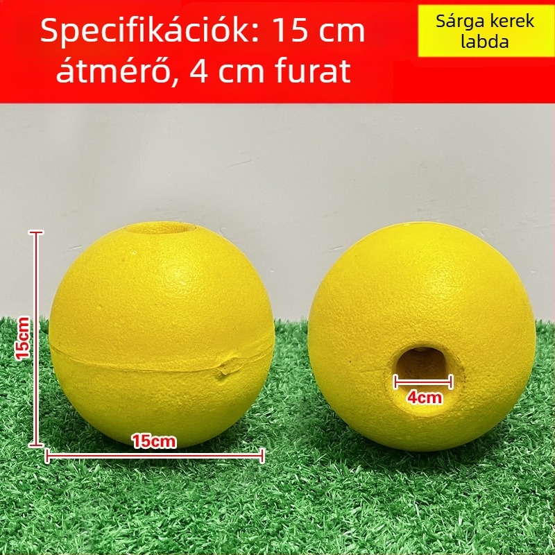 PVC habos úszólabda kikötők és vízi utak számára, figyelmeztetés halászhálókhoz, 10 cm, nagy úszóerő