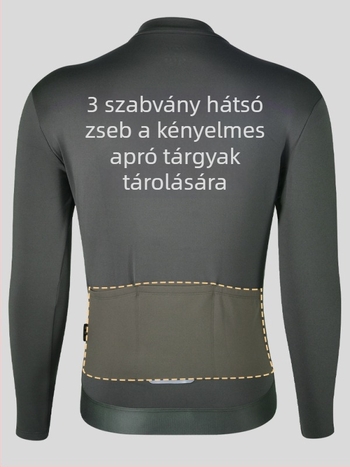 Férfi téli kerékpáros ruházati szett – szélálló, meleg anyag, országúti kerékpározáshoz