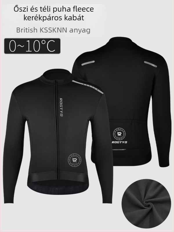 Férfi téli kerékpáros ruházati szett – szélálló, meleg anyag, országúti kerékpározáshoz