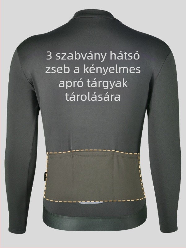 Férfi téli kerékpáros ruházati szett – szélálló, meleg anyag, országúti kerékpározáshoz