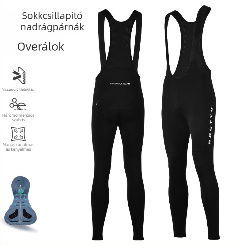 Férfi téli kerékpáros ruházati szett – szélálló, meleg anyag, országúti kerékpározáshoz