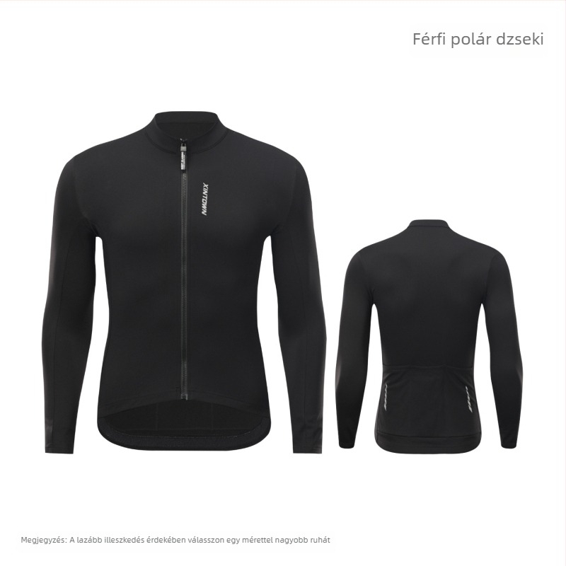 Xintown Könnyű fleece mintás hosszú felső – országúti kerékpározáshoz nőknek, meleg, tavasz–ősz