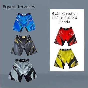 Muay Thai rövidnadrág Sanda és MMA edzéshez, uniszex harcművészeti rövidnadrág
