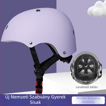 Gyerekeknek szánt kerékpár- és görkorcsolya sisak – állítható fél sisak, ABS+EPS, gyerekeknek, testreszabható minta