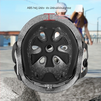 Gyerekeknek szánt kerékpár- és görkorcsolya sisak – állítható fél sisak, ABS+EPS, gyerekeknek, testreszabható minta