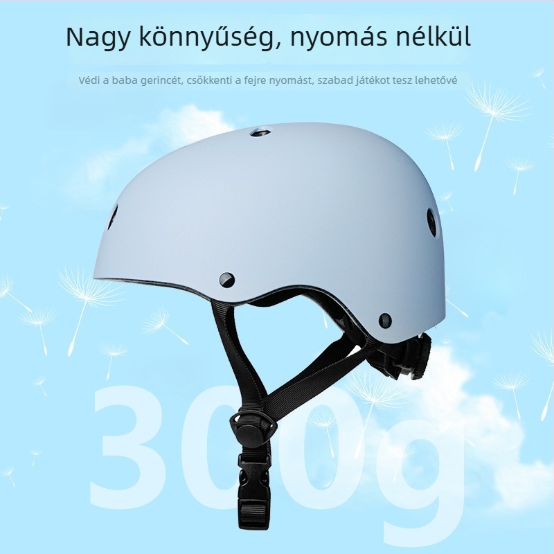 Gyerekeknek szánt kerékpár- és görkorcsolya sisak – állítható fél sisak, ABS+EPS, gyerekeknek, testreszabható minta