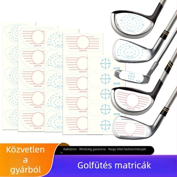Golf ütés matrícák – Gyakorló eszköz a találati pozícióhoz (Wood, Iron, Putter) – Anyag: matrica; Golf kiegészítők