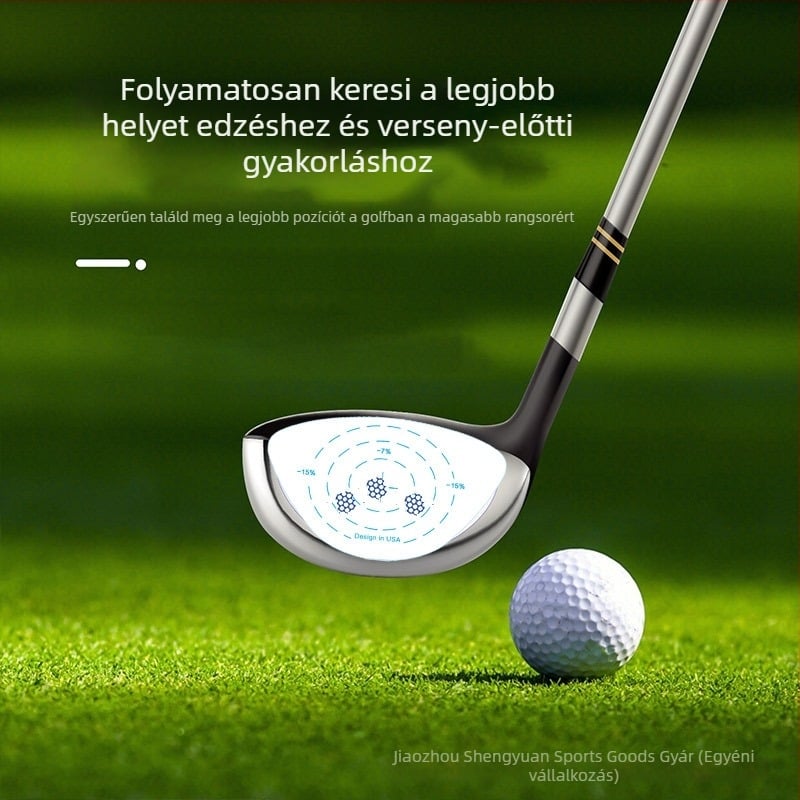 Golf ütés matrícák – Gyakorló eszköz a találati pozícióhoz (Wood, Iron, Putter) – Anyag: matrica; Golf kiegészítők