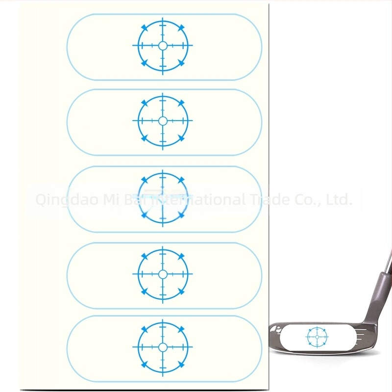 Golf ütés matrícák – Gyakorló eszköz a találati pozícióhoz (Wood, Iron, Putter) – Anyag: matrica; Golf kiegészítők