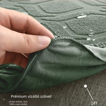 Jacquard szék huzat poliészterből, ovális alakú, vízálló, kopásálló, modern minimalista stílus, növényi mintával