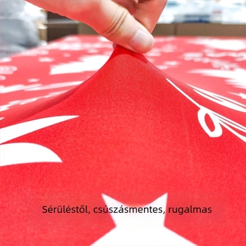 Asztalterítő téglalap alakú poliészterből, csúszásmentes és kopásálló, modern minimalist, virágos ünnepi minta