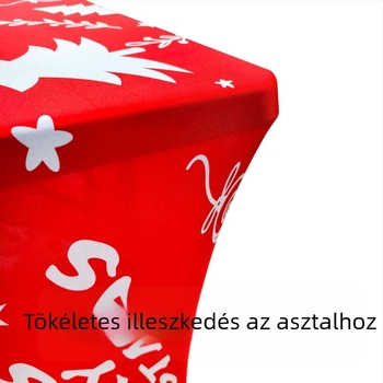 Asztalterítő téglalap alakú poliészterből, csúszásmentes és kopásálló, modern minimalist, virágos ünnepi minta