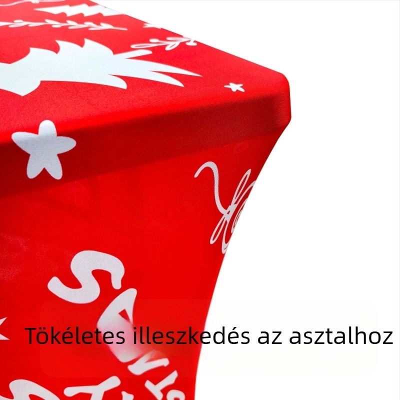 Asztalterítő téglalap alakú poliészterből, csúszásmentes és kopásálló, modern minimalist, virágos ünnepi minta