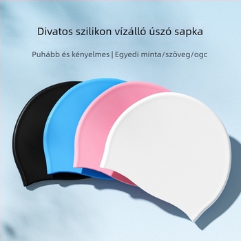 Felnőtt szilikon úszósapka, egyszínű minta, Guangdong eredetű, úszáshoz és vízisportokhoz